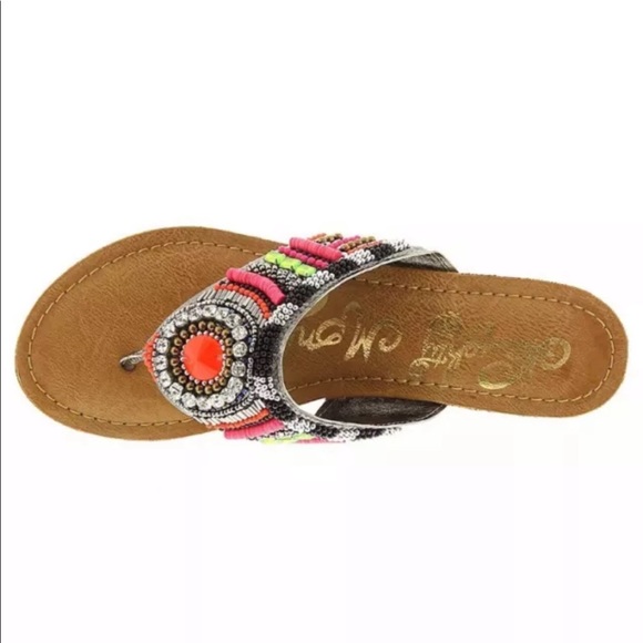 Naughty Monkey Fuchsia Electric Shine Sandal 9 - Picture 3 of 7